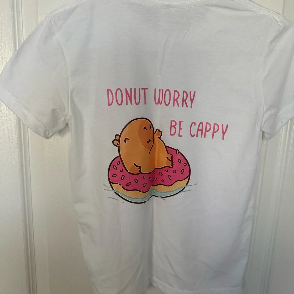 ⚡️NWT Cute Capybara Tote ,T-Shirt Set and capybara keychain